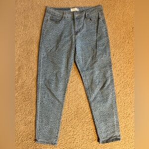 Angels Blue Leopard Print Jeans